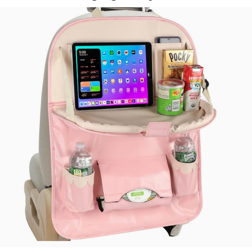 COPY - New, back seat organizer for kids. Pink!